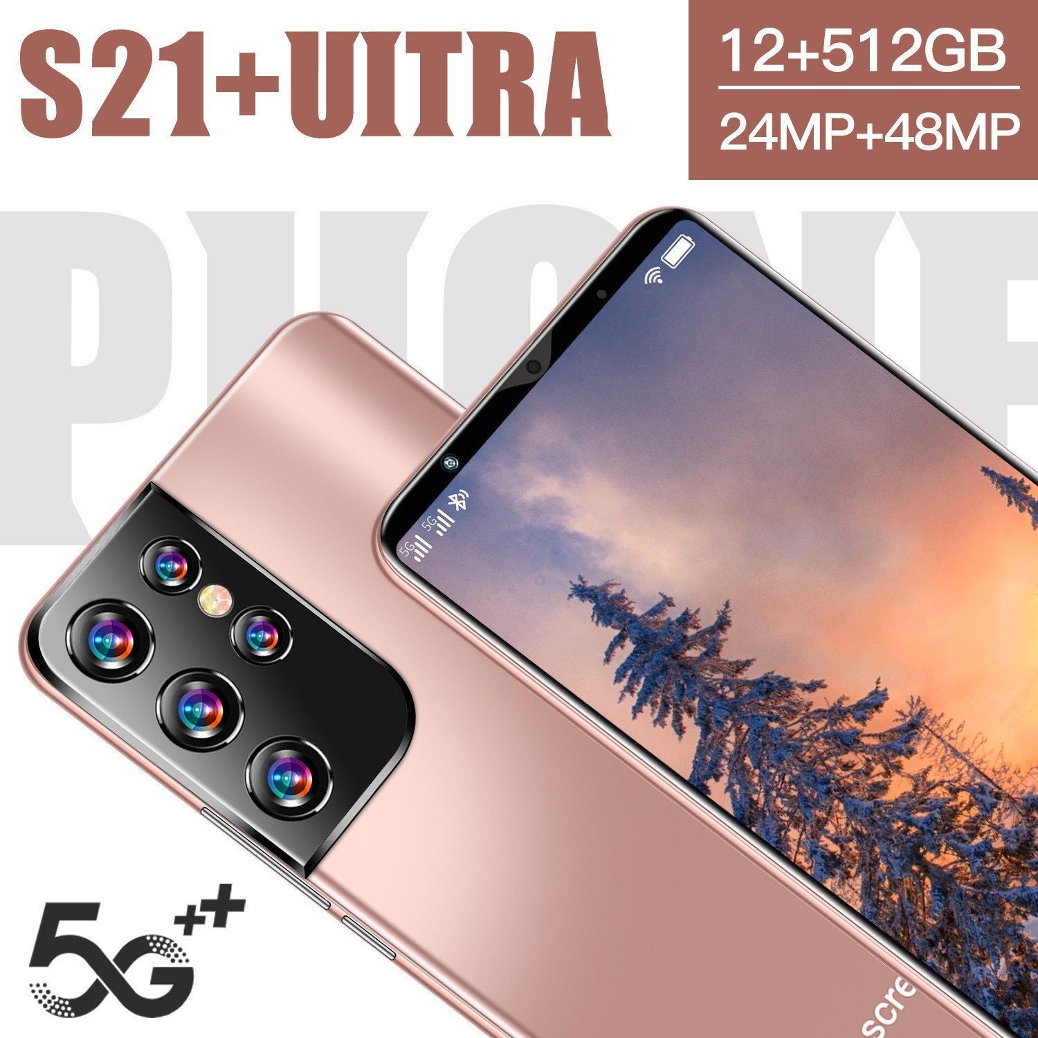 S21 Ultra New arrived Unlocked Mobile Phones Dual SIM Smart Phone Large Battery and Big Screen Android smart phone s21 ultra